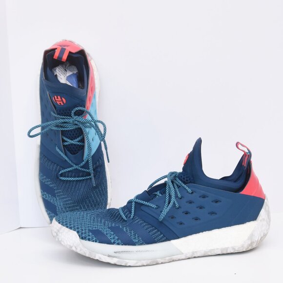 adidas Other - Adidas Harden Vol2 Mens Shoe Primeknit AH2216 Blue Night Cyan Boost A4 Sz17